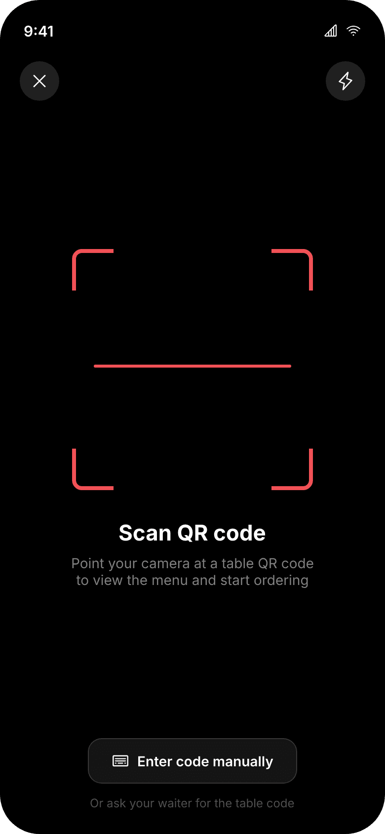 QR code scanner
